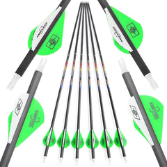 SHARROW 31 carbon arrows with spine options for precise flight during target practice.