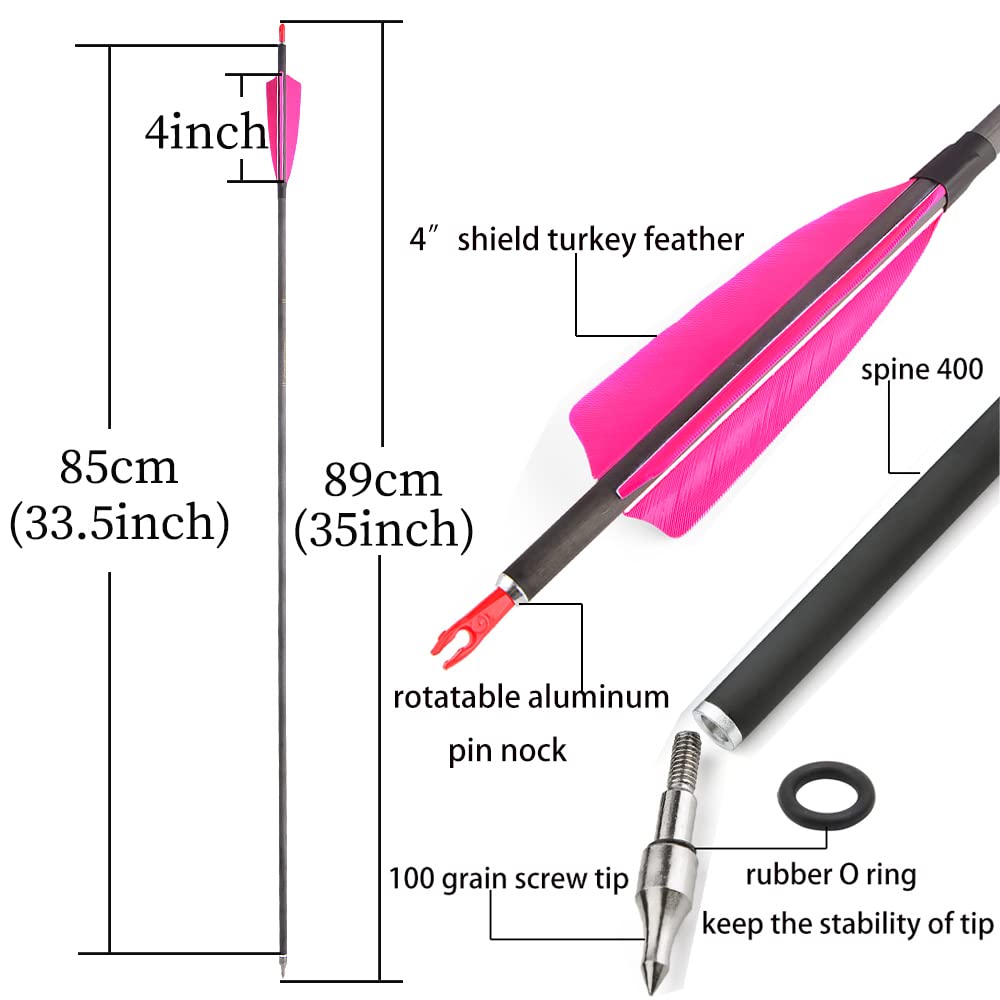 SHARROW 4-inch feather fletching enhances visibility and stabilizes flight during outdoor practice