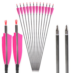 SHARROW 33-inch carbon arrows shaft close-up highlighting precision spine for accuracy