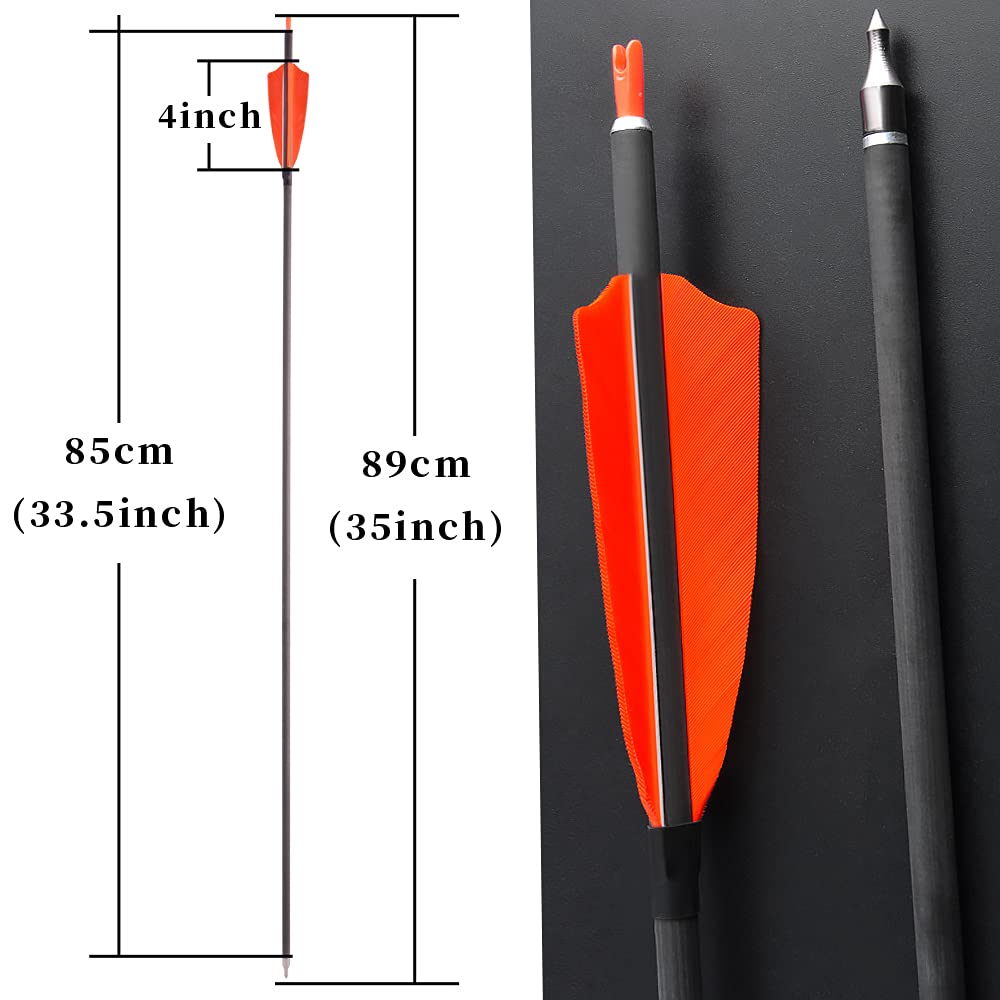 SHARROW 4inch shield turkey feather fletching offers high visibility and stable flight