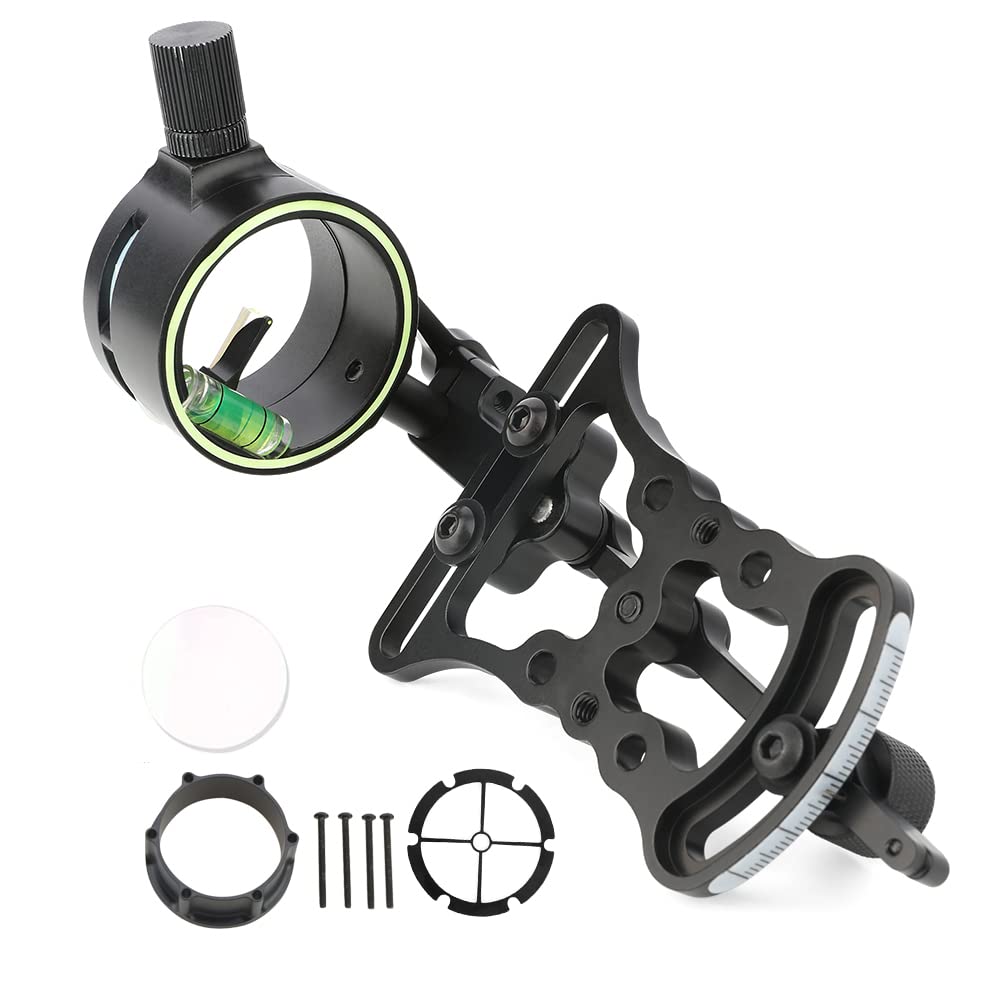 SHARROW archery bow sight one-pin black for fast target alignment and consistent accuracy.