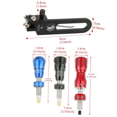 SHARROW archery cushion plunger in aluminum alloy for recurve compatibility.