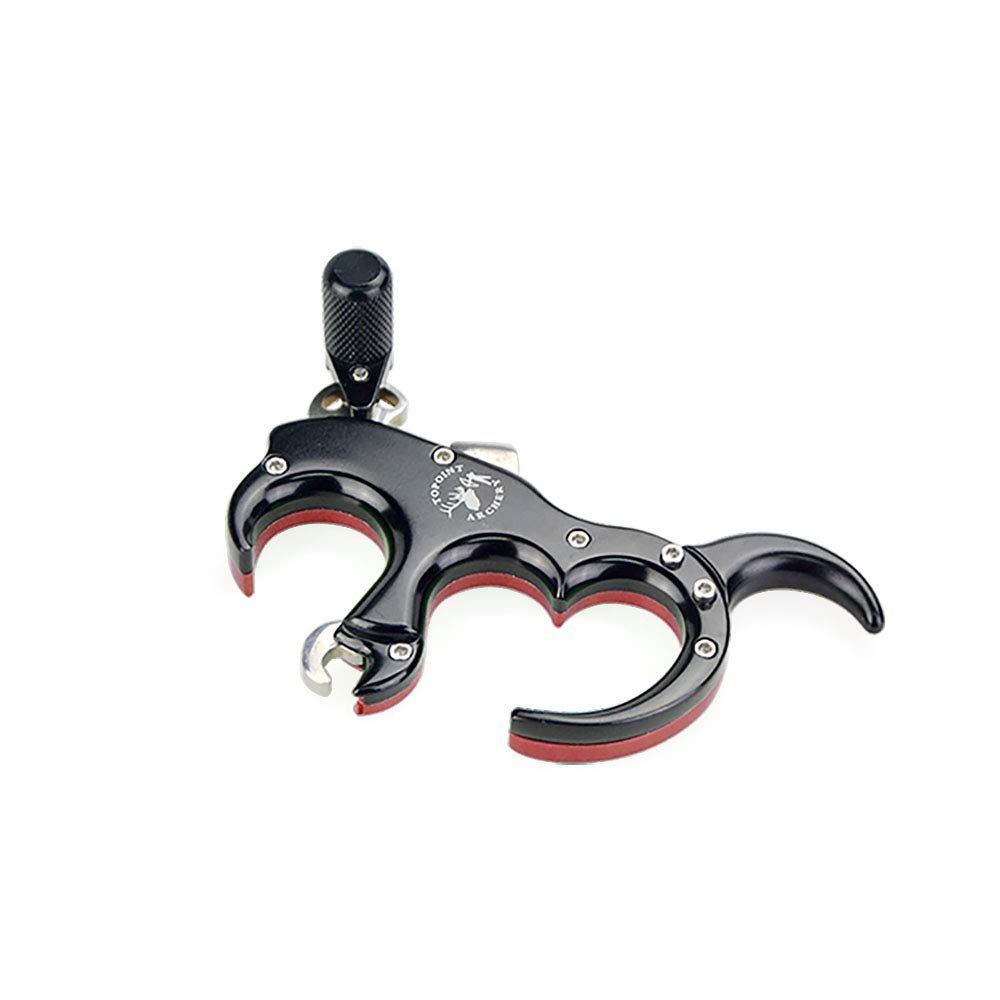 SHARROW bow release in use with right hand supports accurate aiming