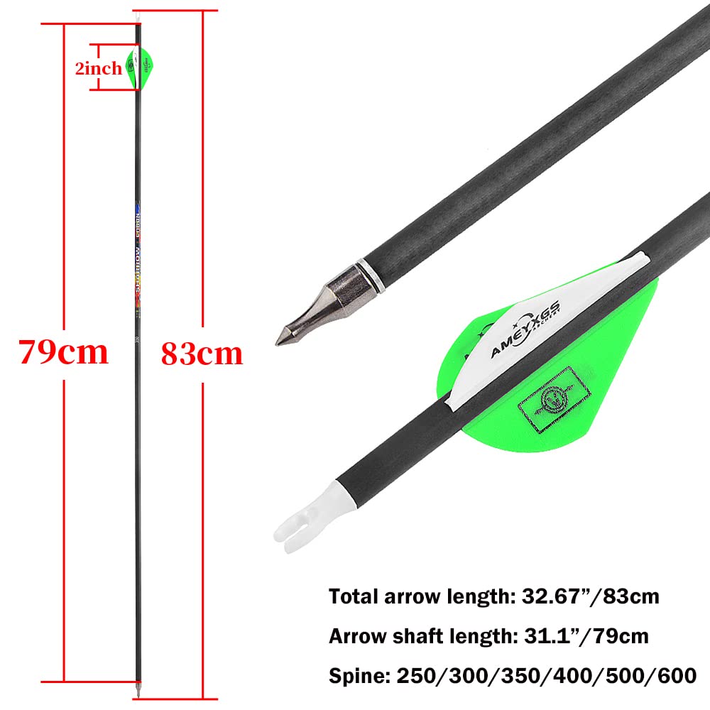 SHARROW pure carbon arrows deliver low hand shock and consistent speed