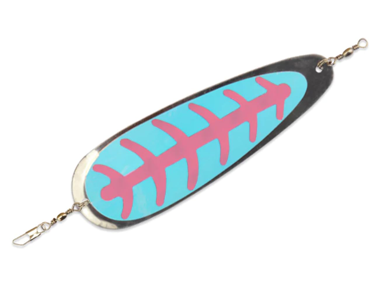 Shasta Tackle sling blade spinner bait close-up highlighting durable blade for tough conditions.