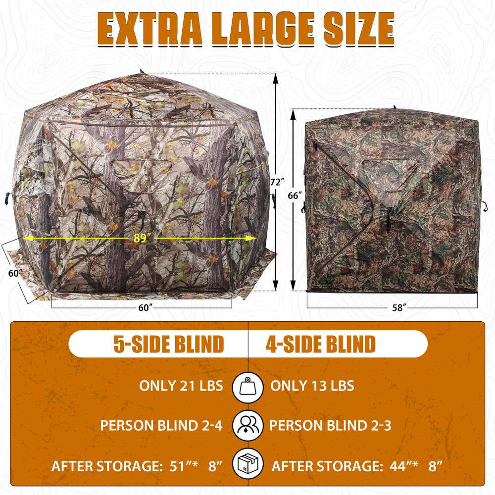 ShedOFF hunting blind adjustable windows demonstrate silent operation during positioning.