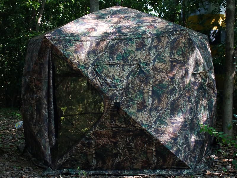 ShedOFF hunting blind stake and rope kit highlights stable setup in the field