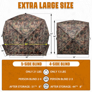 ShedOFF hunting blind wind and water resistant roof signals weather-ready shelter