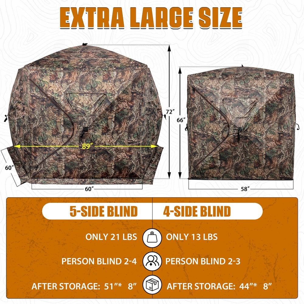 ShedOFF hunting blind wind and water resistant roof signals weather-ready shelter