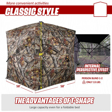 ShedOFF multiple windows offer 360-degree visibility for adaptive positioning.
