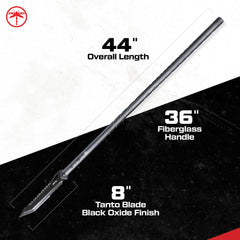 36-inch nylon-fiberglass handle with bolt reinforcement