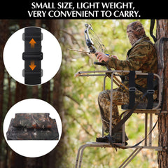 Shellwei portable collapsible hunting seat fits most tree stands.