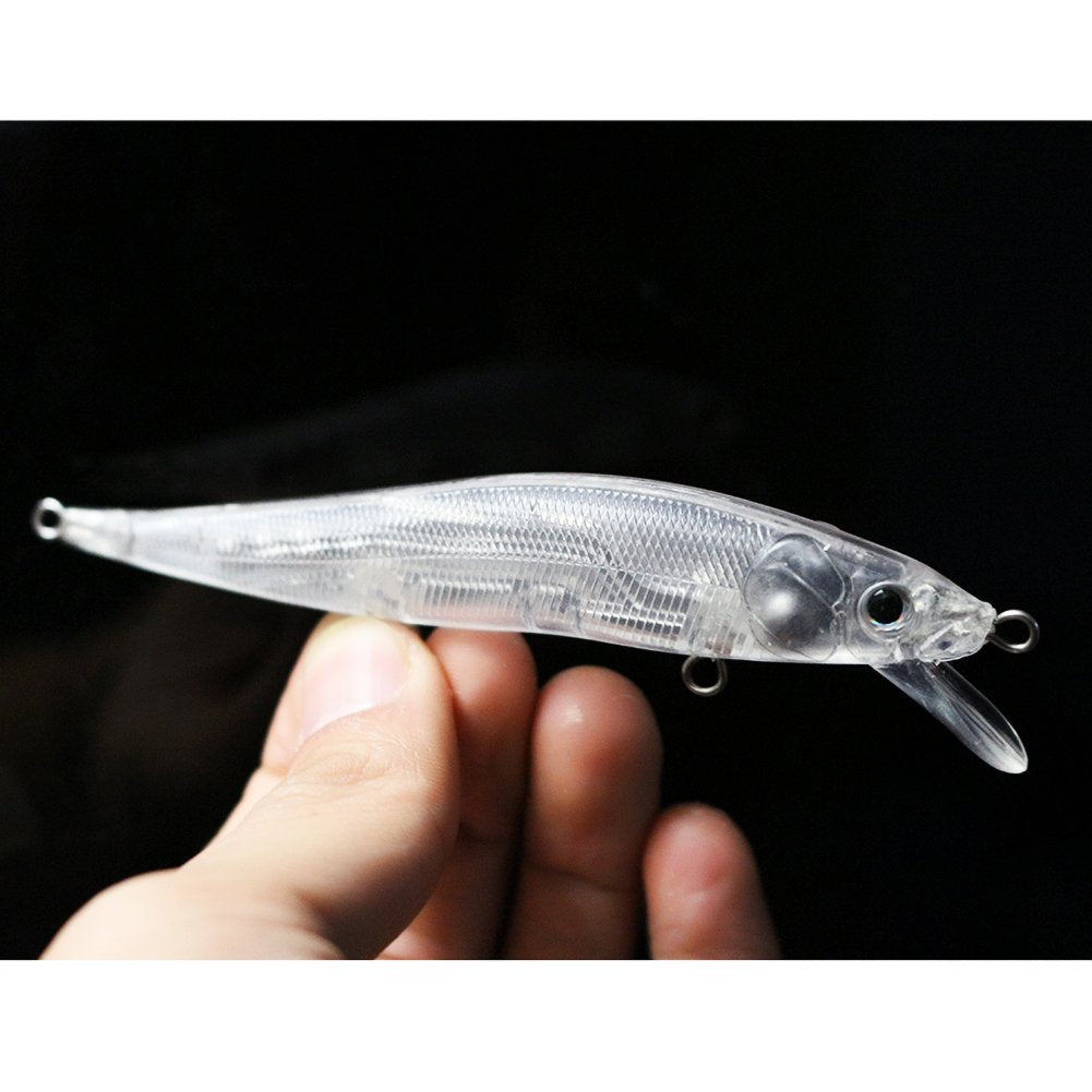 Shelt unpainted 110mm vision jerkbait with weight transfer for precise casting