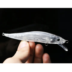 Shelt unpainted 110mm vision jerkbait with weight transfer for precise casting
