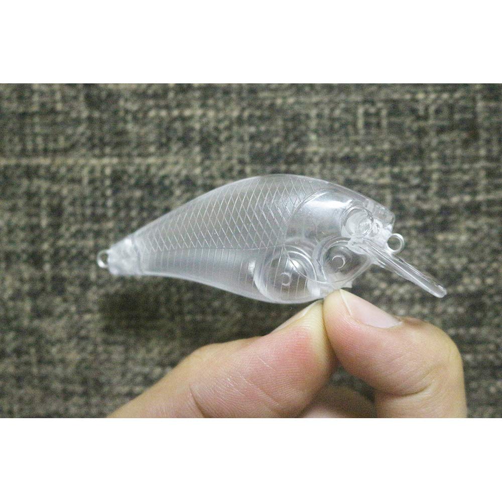 Shelt unpainted crankbait diving 2-4 ft ideal for shallow water targeting