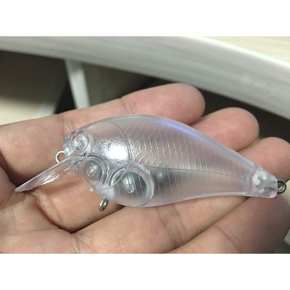 Shelt hard lures unpainted body showcases rugged build for long days on the water