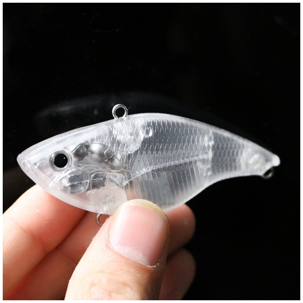 Shelt lipless lure body, 2.85 inches, optimized for mid-depth targets.