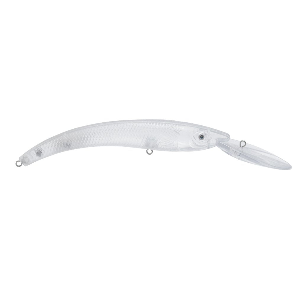Shelt deep-diving crankbait unpainted with lifelike action for muskies