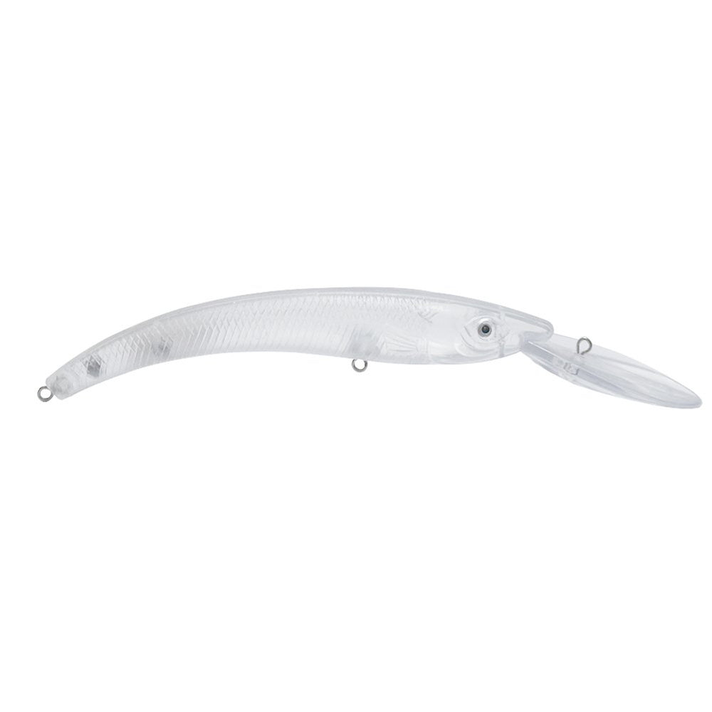 Shelt deep-diving crankbait unpainted with lifelike action for muskies