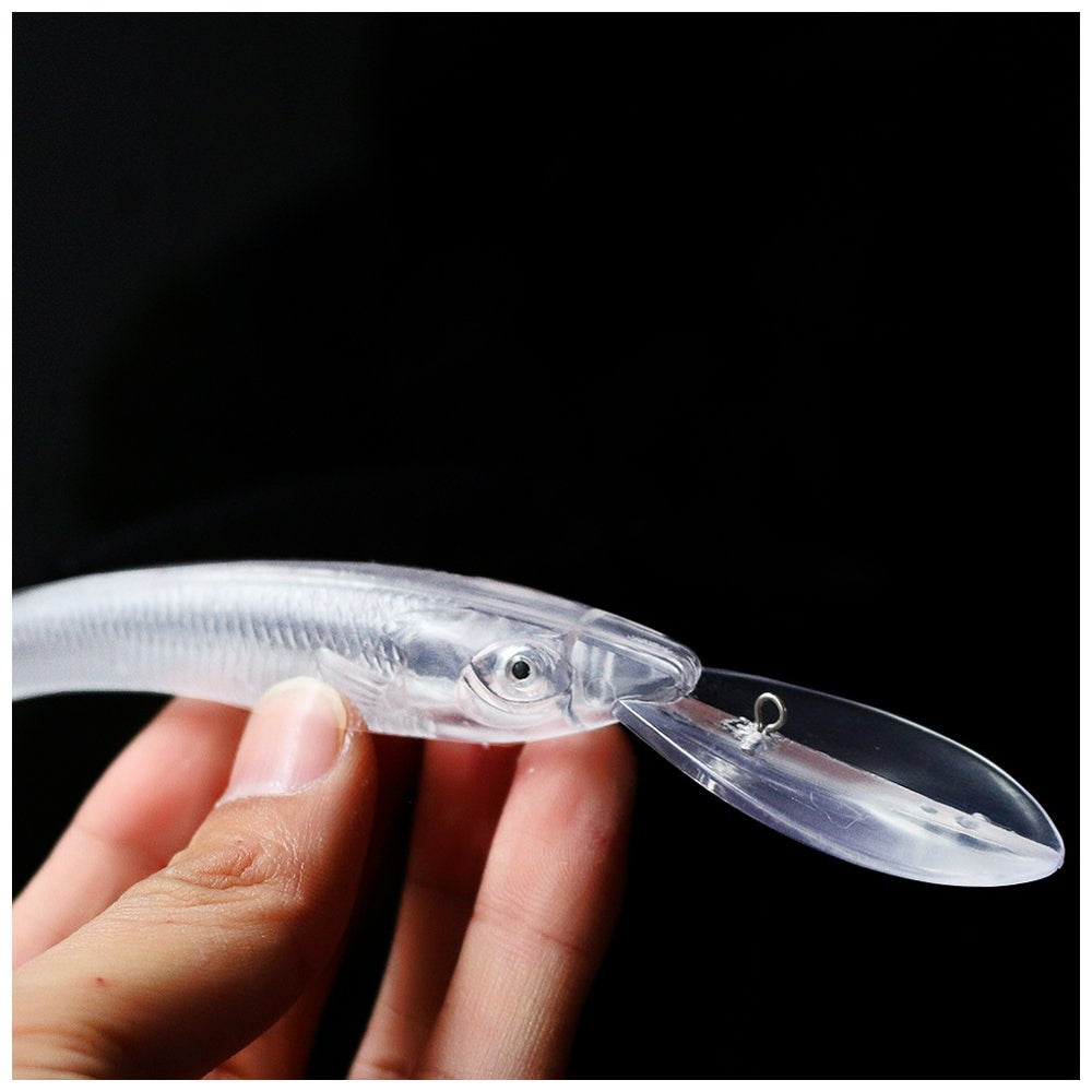 Shelt unpainted lure body invites color customization for personalized setups