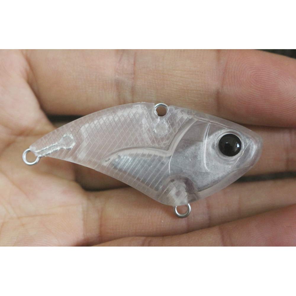 Shelt unpainted lipless lure blank durable for painting and hardware fitting