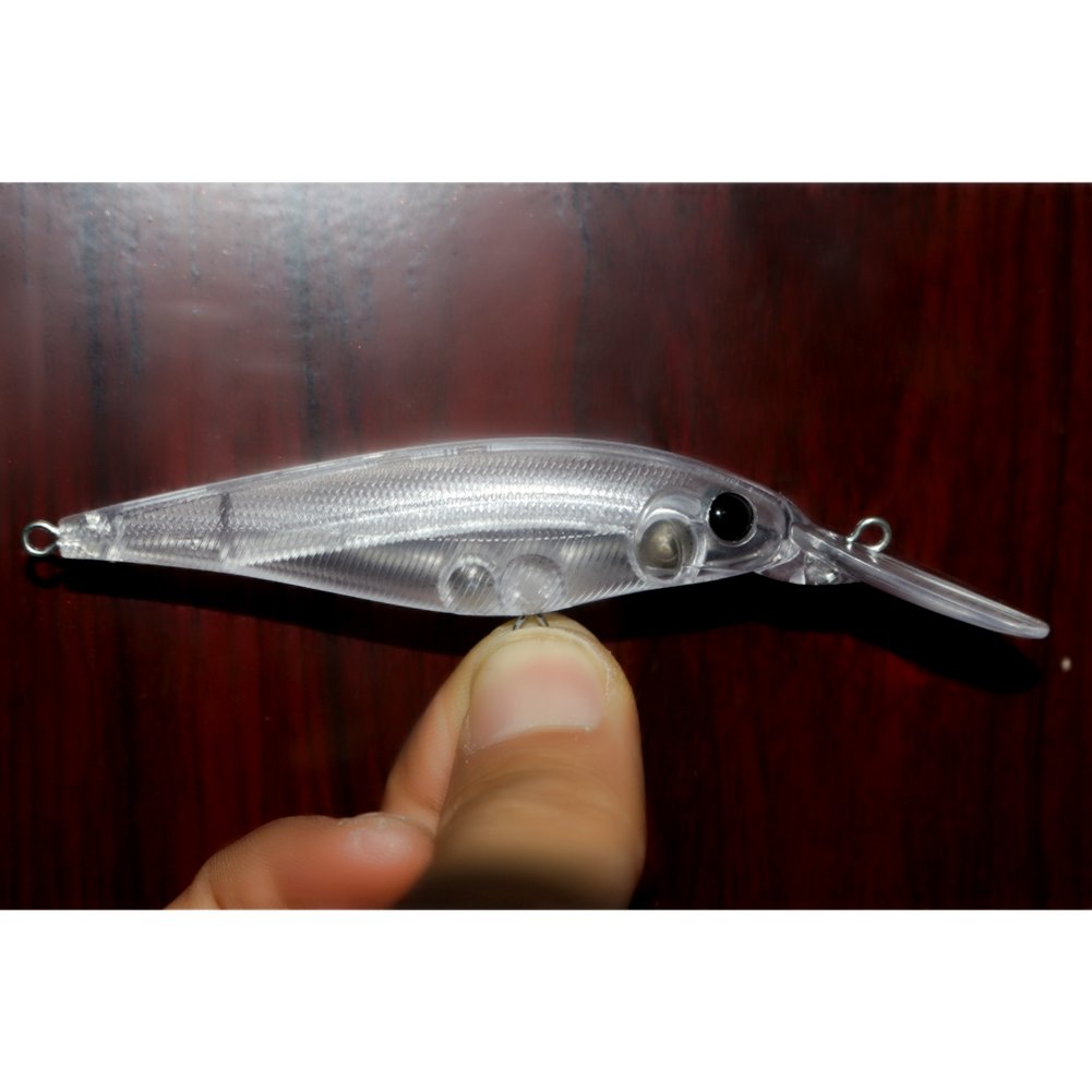 Shelt Walley Shad Lures unpainted diving lure ideal for customizing colors to attract walleyes