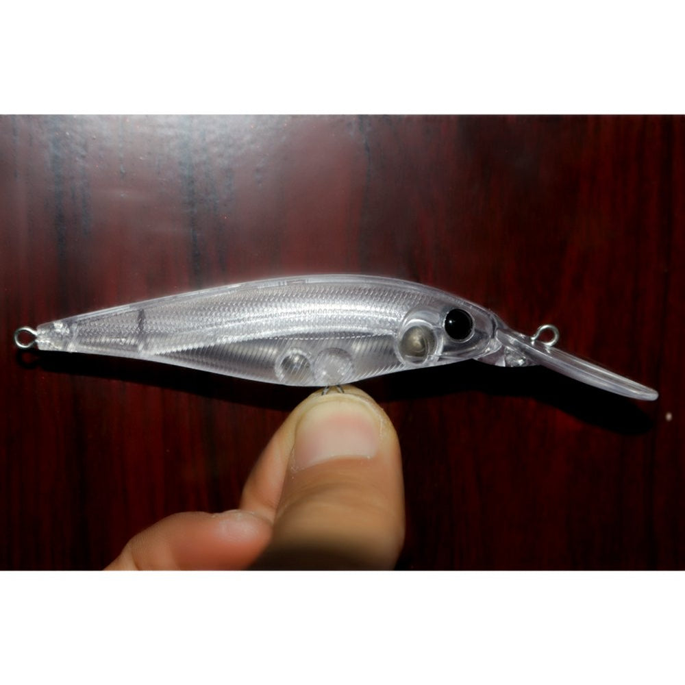 Shelt Walley Shad Lures unpainted diving lure ideal for customizing colors to attract walleyes