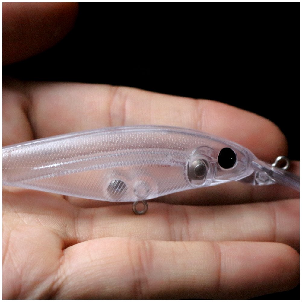 Shelt Walley Shad Lures unpainted diving lure suited for shallow to mid depth retrieves