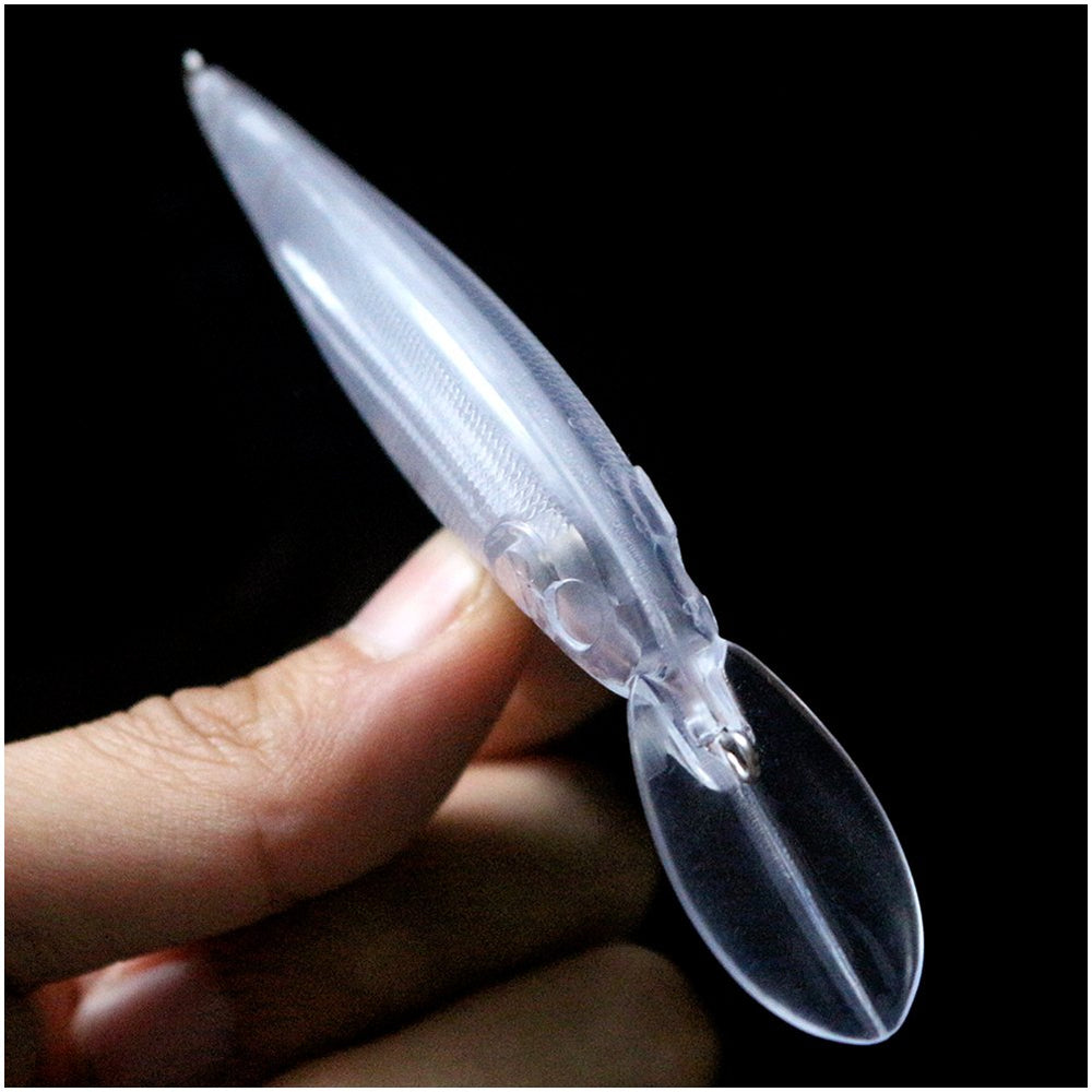 Shelt Walley Shad Lures unpainted diving lure ready for trolling and casting setups