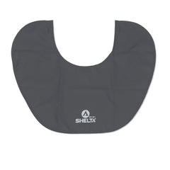 Shelta Neck Shield Storm Grey shown in three wear options for versatile sun coverage.