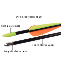 SHENG-RUI arrows round fixed point for beginner safety in target shooting