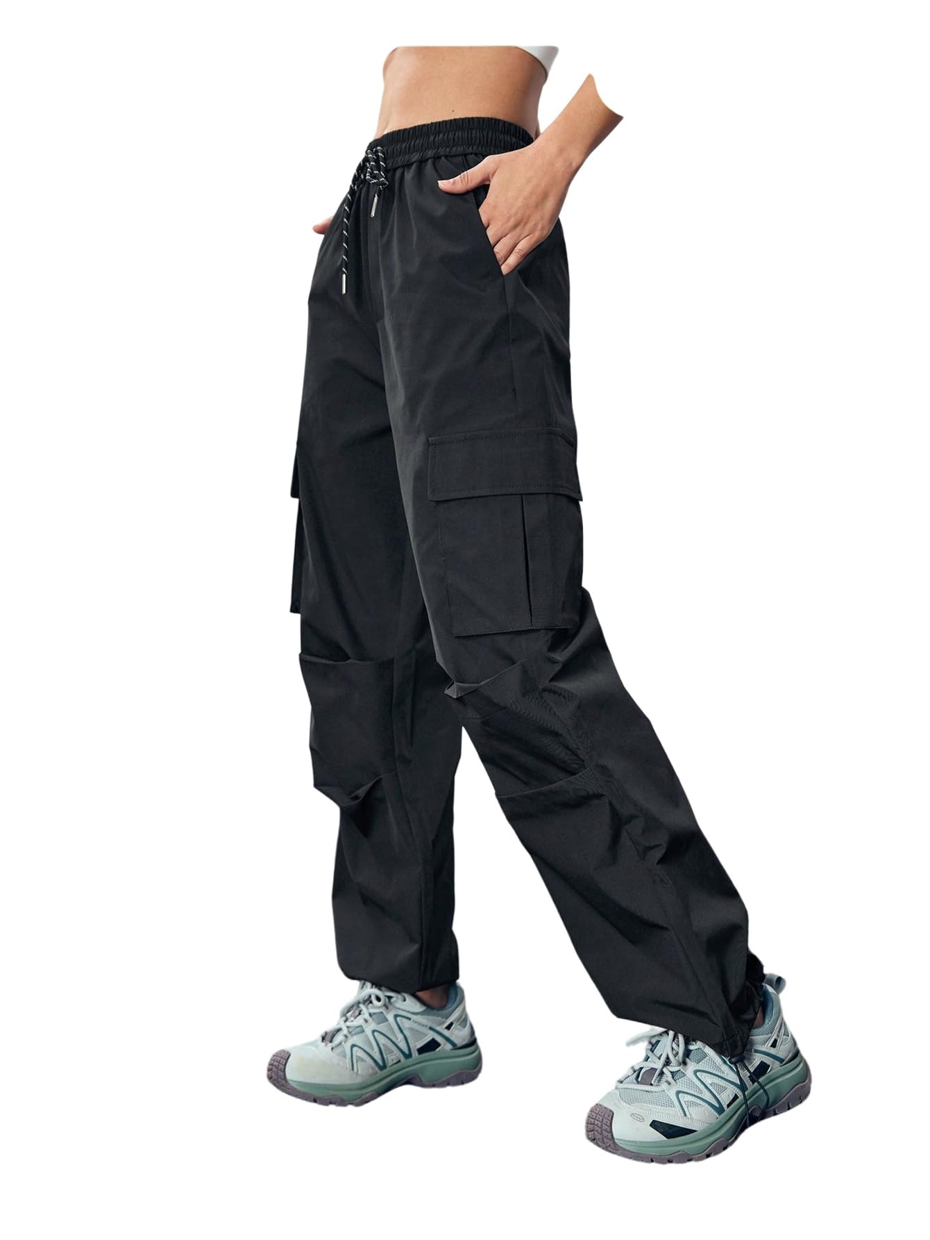 SHENHE women's hiking cargo pants with waterproof drawstring for outdoor trails