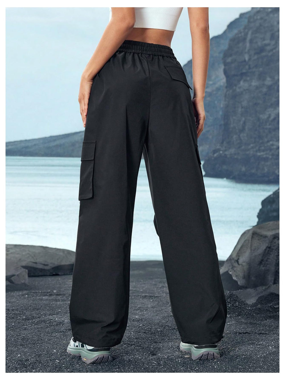 SHENHE women's hiking pants showing adjustable cuffs for a secure trail fit.