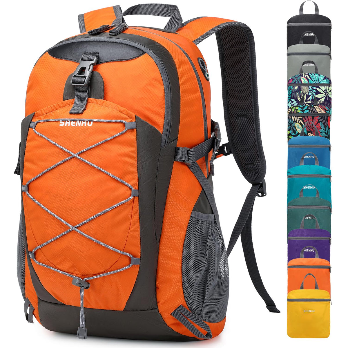 SHENHU 40L hiking backpack front view highlights roomy capacity for day trips.