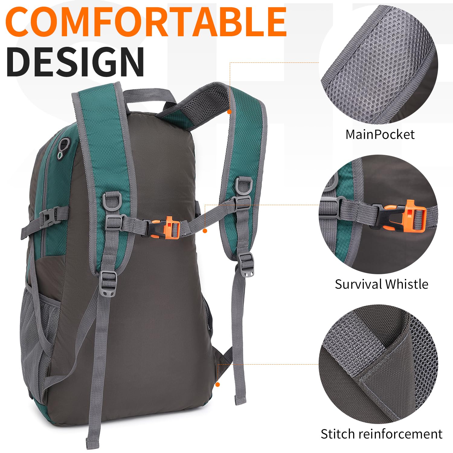 SHENHU wet-pocket design isolates sweaty items while keeping others dry.