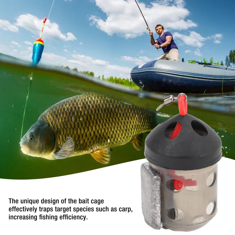 Bait cage holder for fishing tackle