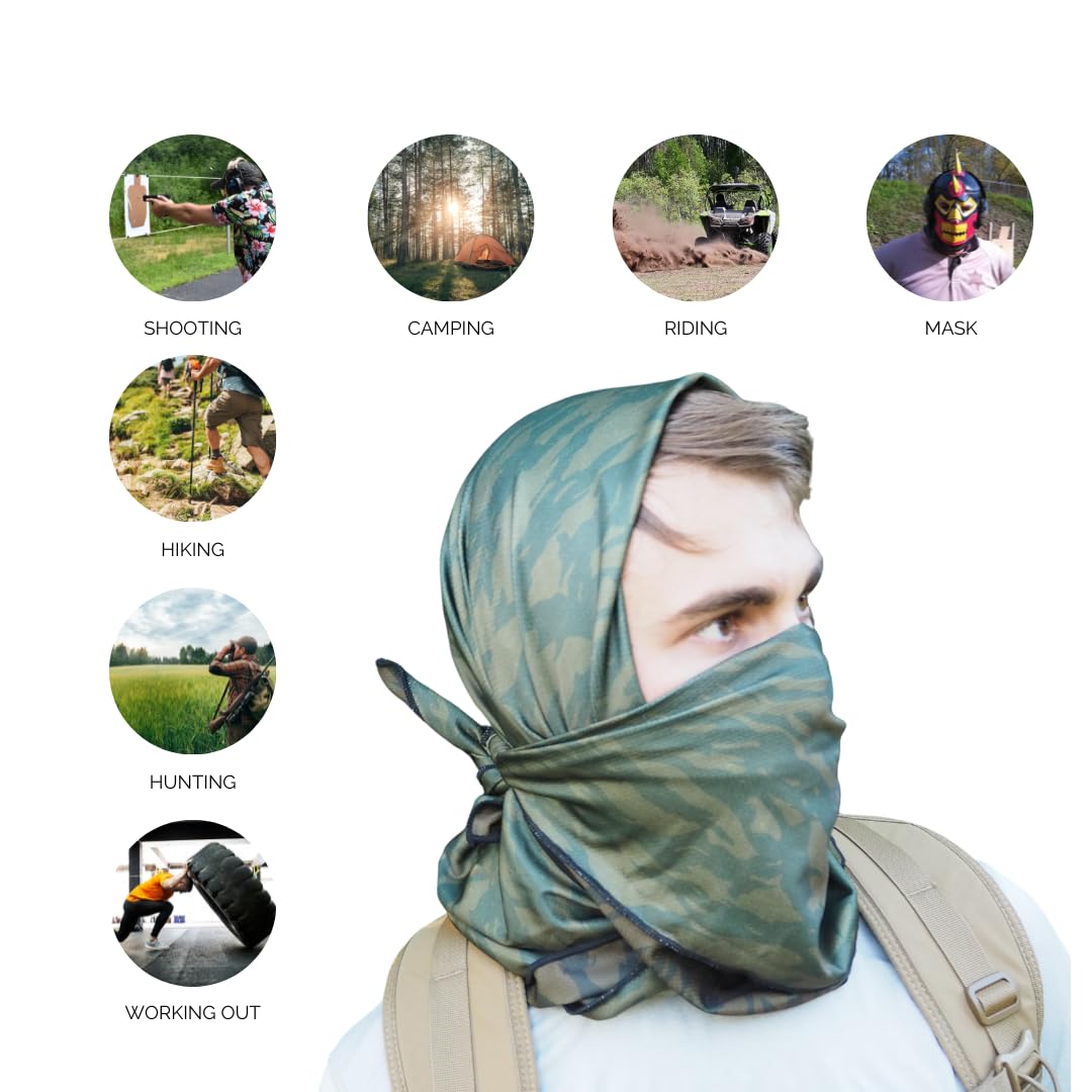 Sheriff of Baghdad multi-wrap design offers versatile neck, head, and face protection