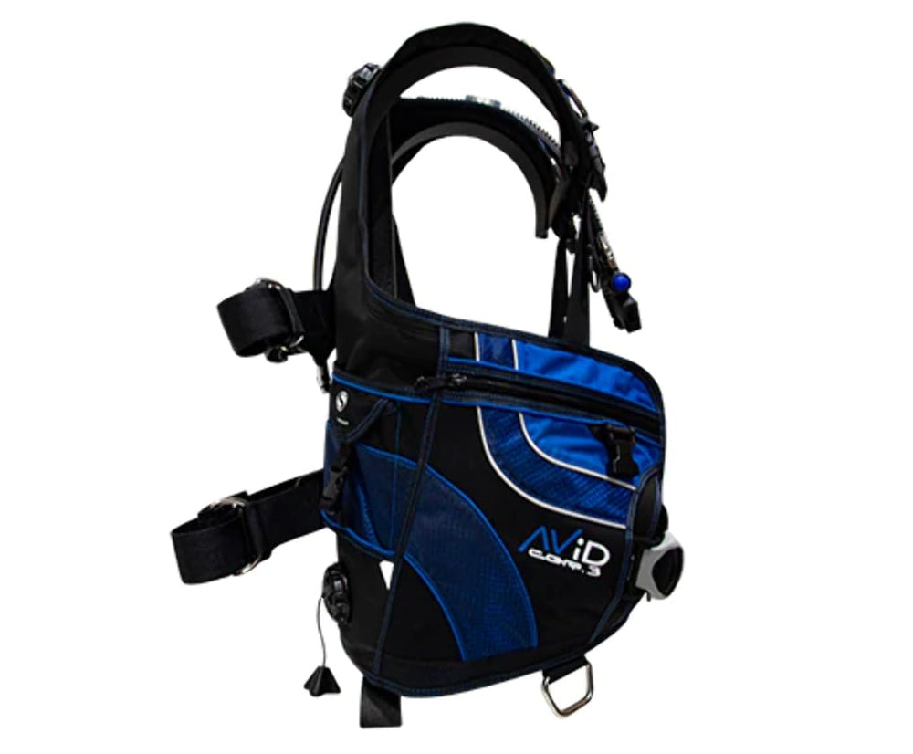 Sherwood AVID CQR 3 BCD four-point air release valves for precise buoyancy