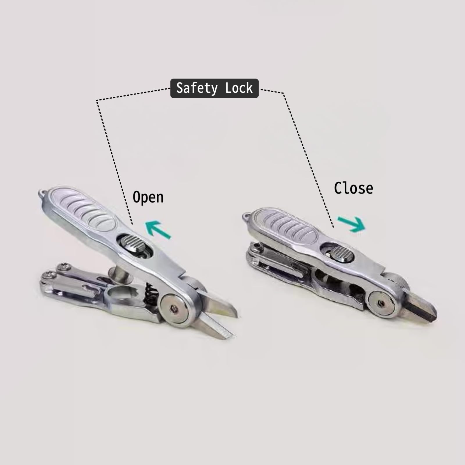 Knot tying tool integrated into SHIAWASENA cutter