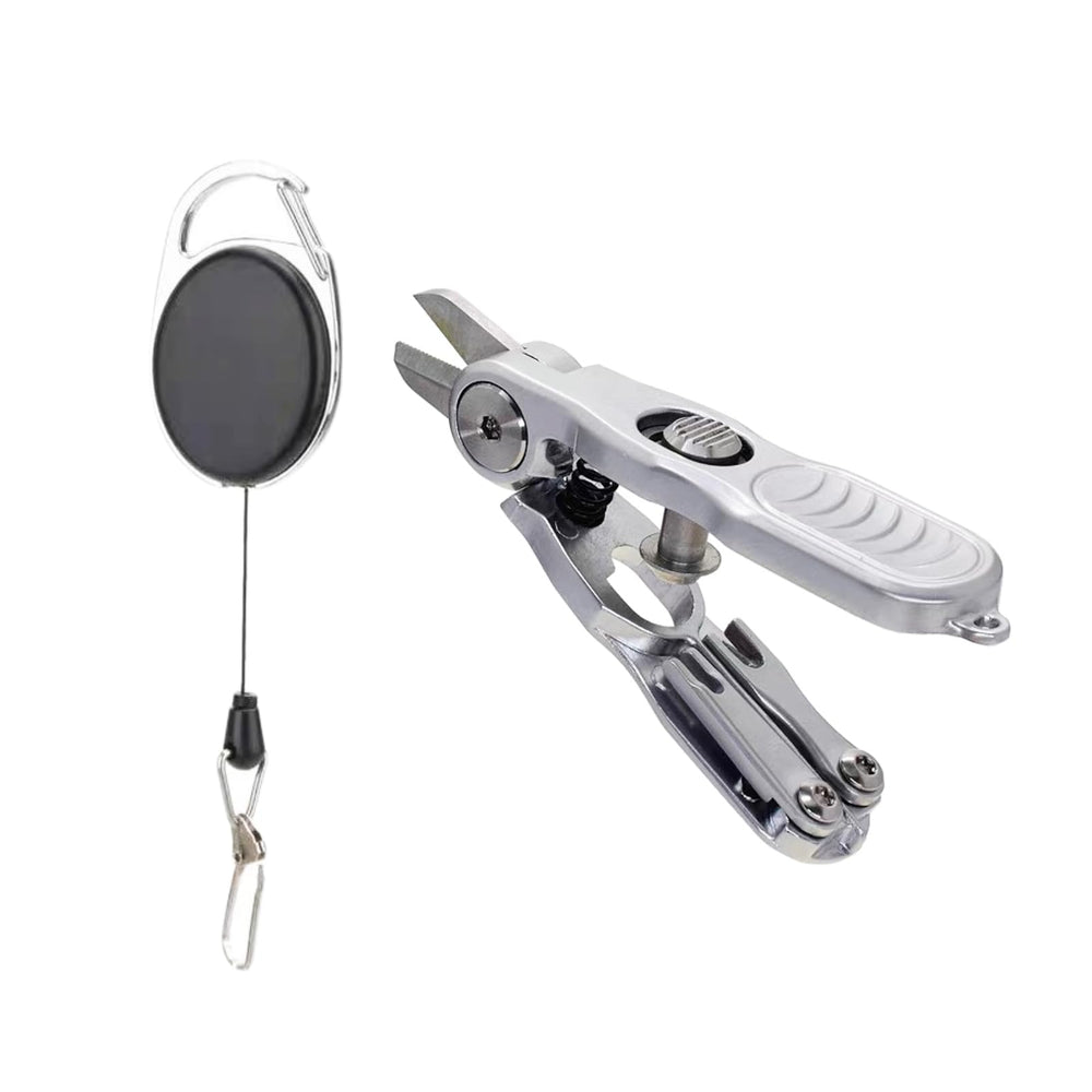 SHIAWASENA portable fishing line cutter with retractable buckle