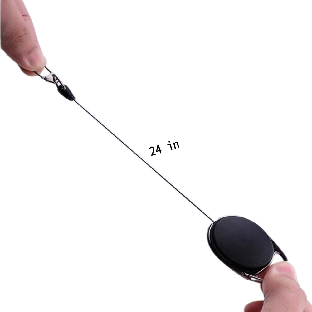 Retractable buckle extending up to 60 cm for backpack or belt attachment