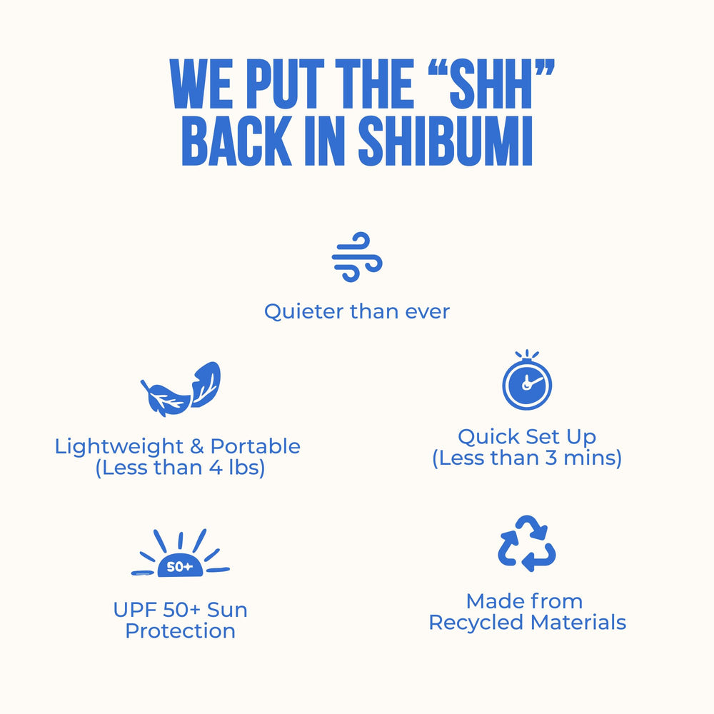 Shibumi Shade 150-sqft shade covers a group and gear for sun protection