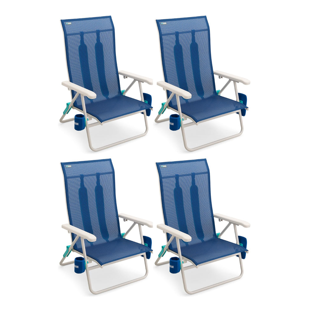 Shibumi Shade frame view shows rust-proof beach chair for saltwater environments.