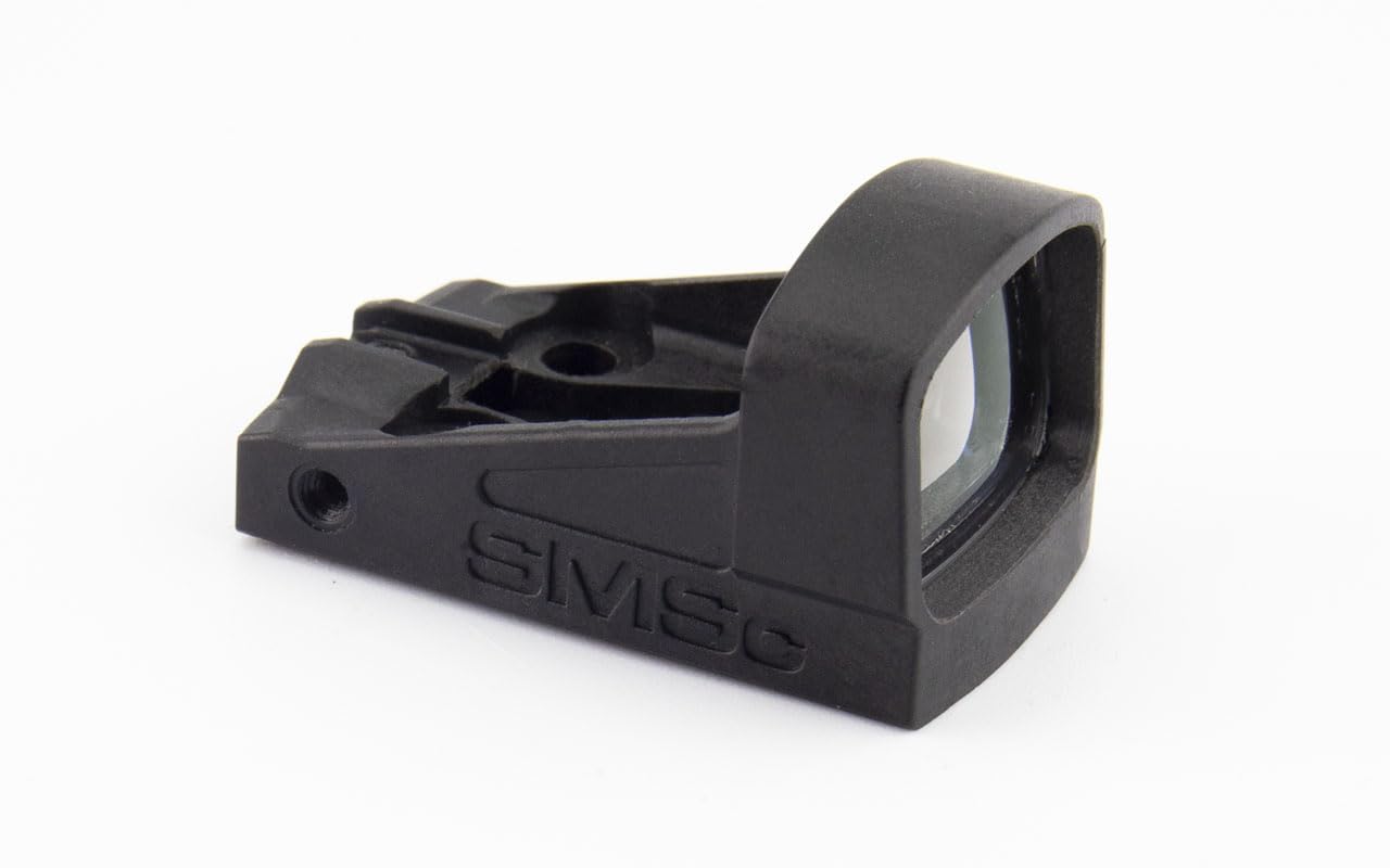 Shield Sights SMSc close-up of crystal-clear polymer lens for quick targets.