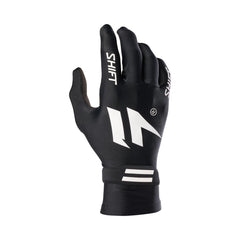 SHIFT MX Black Label Pro dirt bike gloves, front view, showcasing minimalist fit and flexible grip.