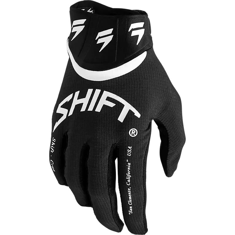 Shift MX White Label dirt bike gloves provide improved grip and dexterity for off-road riding