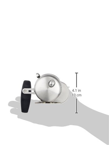 Left-hand handle configuration of Shimano 2001NR-HG Oshiajiger for comfortable jigging sessions.