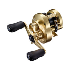 SHIMANO 21 Calcutta Conquest 200HG reel front view, compact and strong for sea fishing.