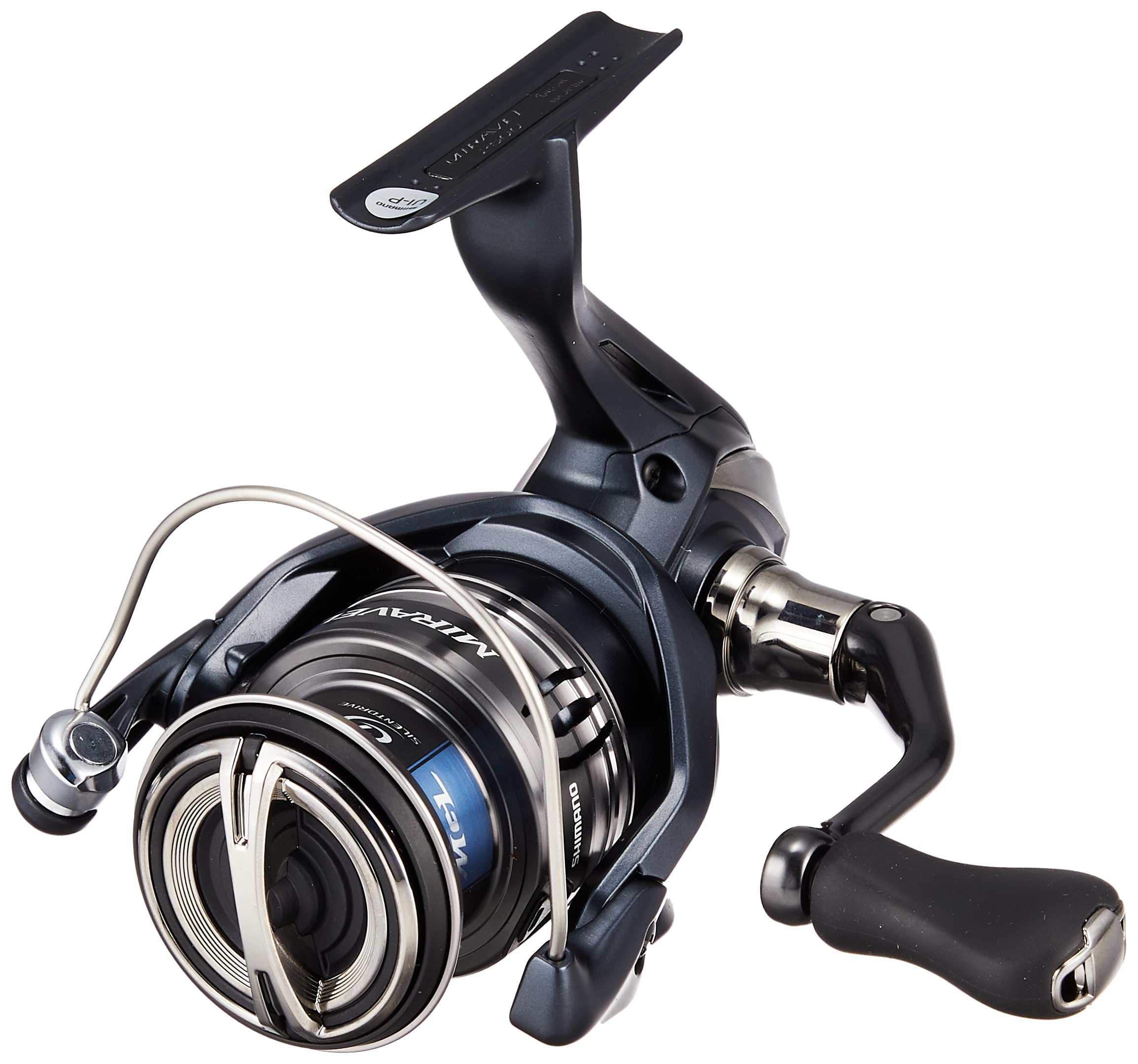 Shimano 22 Miravel Series spinning reel 2500 front view for smooth casting and balance