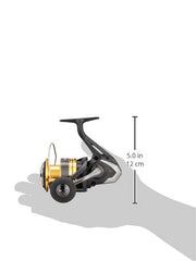 Shimano Sahara 22 Spinning Reel Side View - Handle and Body